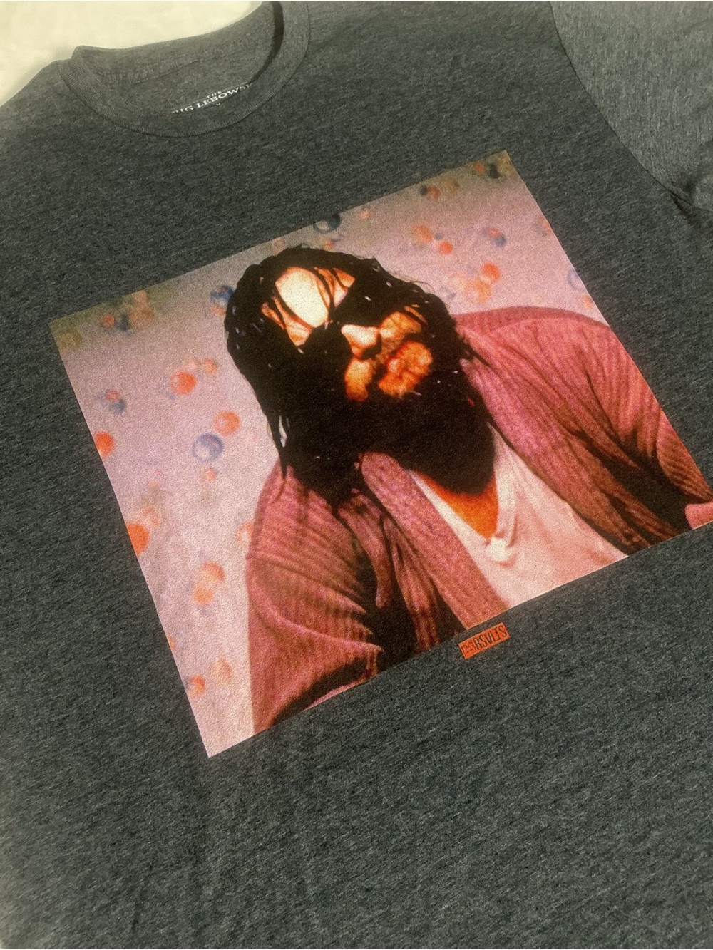 RSVLTS The Big Lebowski The Dude “The Rug” Graphic Tee Gray Size XL